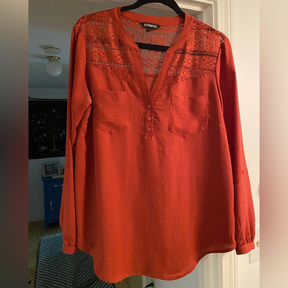 Burnt Orange portfino top